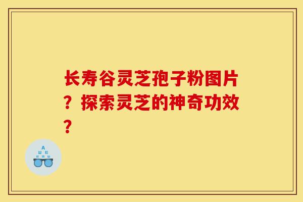 长寿谷灵芝孢子粉图片?探索灵芝的神奇功效?