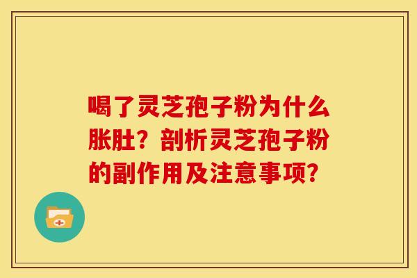 喝了灵芝孢子粉为什么胀肚?剖析灵芝孢子粉的副作用及注意事项?
