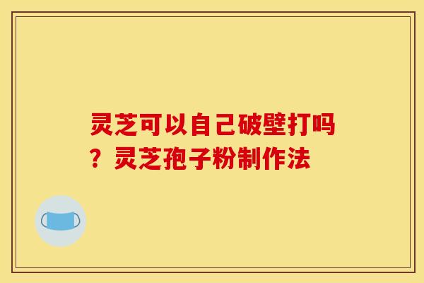 灵芝可以自己破壁打吗?灵芝孢子粉制作法