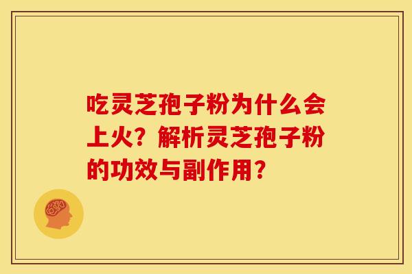 吃灵芝孢子粉为什么会上火?解析灵芝孢子粉的功效与副作用?
