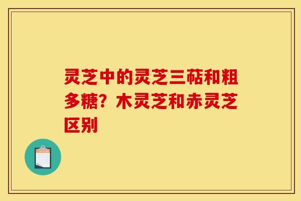 灵芝中的灵芝三萜和粗多糖?木灵芝和赤灵芝区别