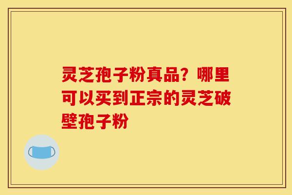 灵芝孢子粉真品？哪里可以买到正宗的灵芝破壁孢子粉