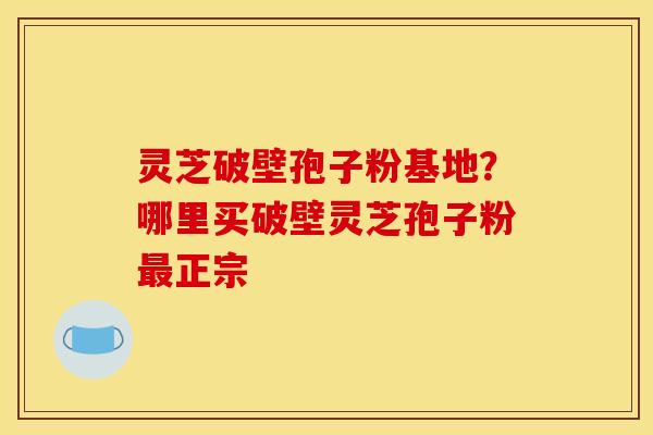 灵芝破壁孢子粉基地?哪里买破壁灵芝孢子粉最正宗