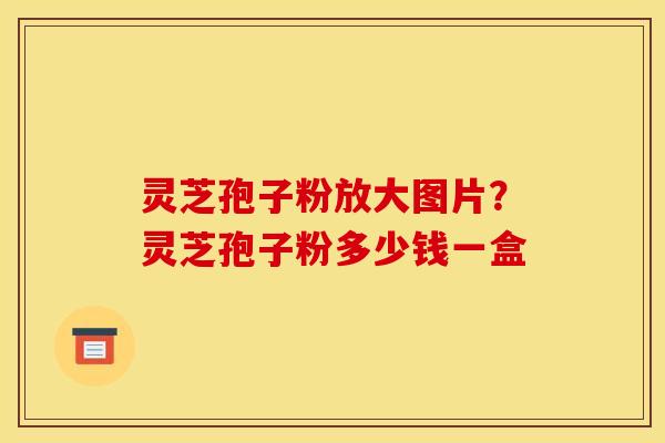 灵芝孢子粉放大图片？灵芝孢子粉多少钱一盒