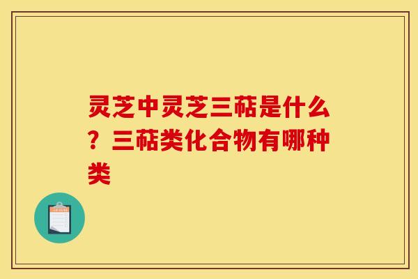 灵芝中灵芝三萜是什么?三萜类化合物有哪种类