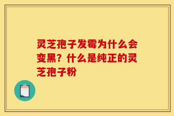 灵芝孢子发霉为什么会变黑?什么是纯正的灵芝孢子粉