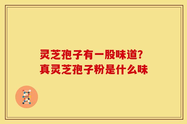 灵芝孢子有一股味道？真灵芝孢子粉是什么味