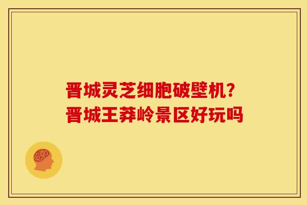 晋城灵芝细胞破壁机?晋城王莽岭景区好玩吗