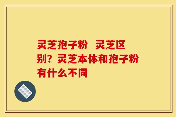 灵芝孢子粉  灵芝区别？灵芝本体和孢子粉有什么不同