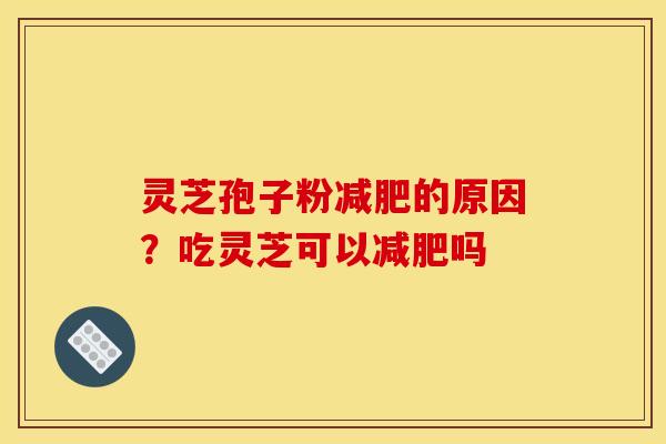 灵芝孢子粉减肥的原因?吃灵芝可以减肥吗