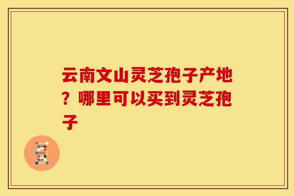 云南文山灵芝孢子产地?哪里可以买到灵芝孢子