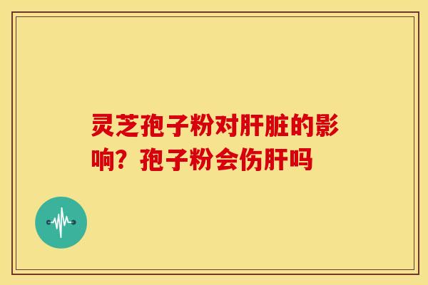 灵芝孢子粉对肝脏的影响?孢子粉会伤肝吗
