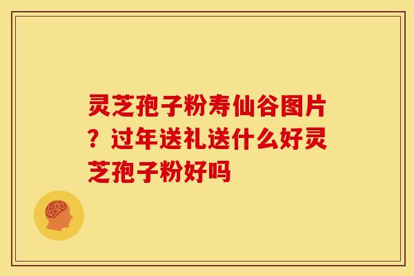 灵芝孢子粉寿仙谷图片?过年送礼送什么好灵芝孢子粉好吗
