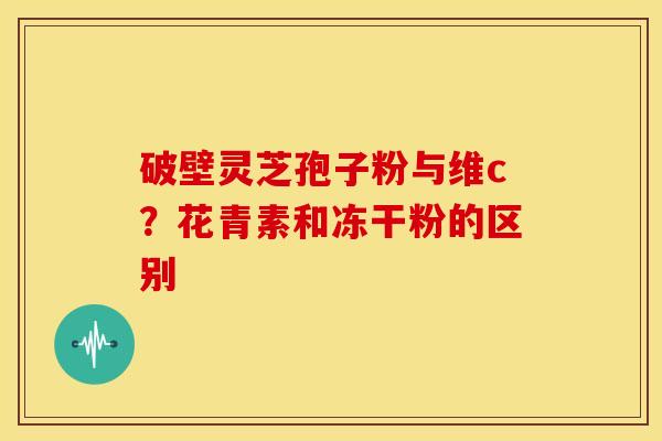 破壁灵芝孢子粉与维c?花青素和冻干粉的区别