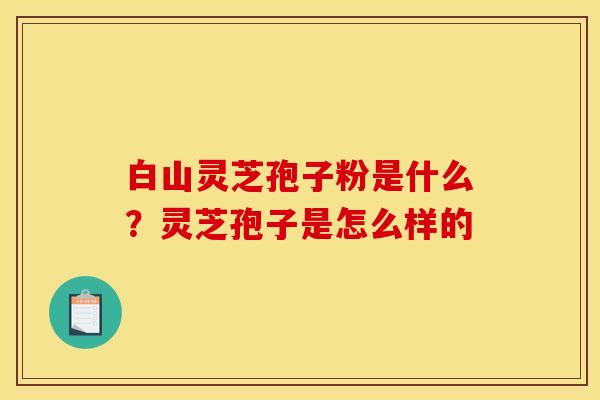 白山灵芝孢子粉是什么?灵芝孢子是怎么样的