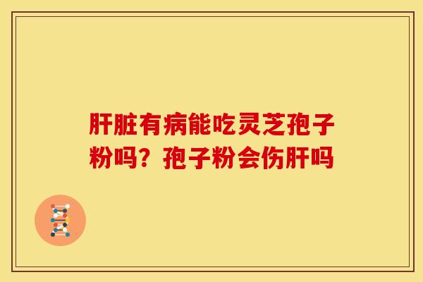 肝脏有病能吃灵芝孢子粉吗?孢子粉会伤肝吗