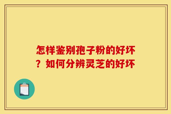 怎样鉴别孢子粉的好坏?如何分辨灵芝的好坏