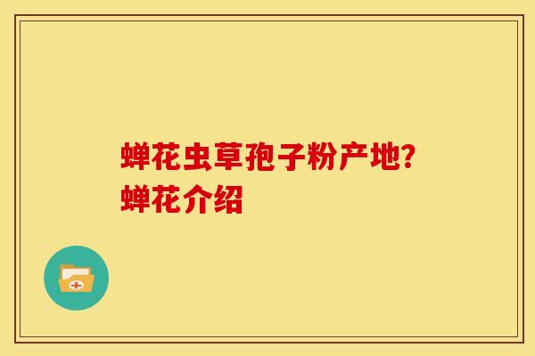 蝉花虫草孢子粉产地？蝉花介绍