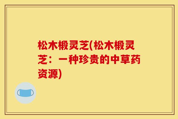 松木椴灵芝(松木椴灵芝:一种珍贵的中草药资源)