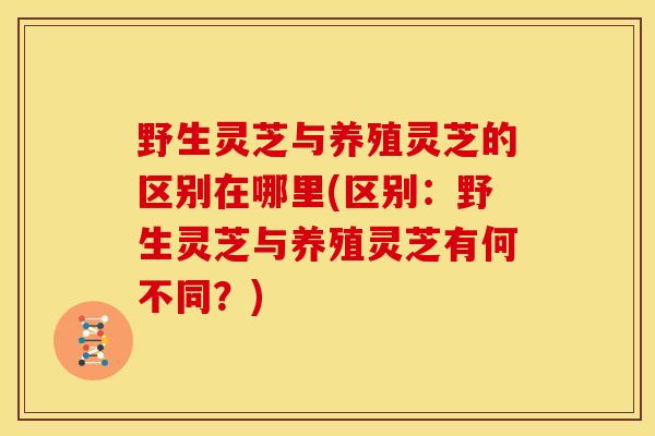野生灵芝与养殖灵芝的区别在哪里(区别:野生灵芝与养殖灵芝有何不同?)