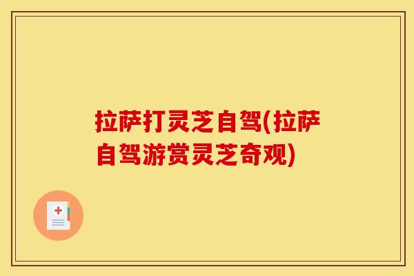 拉萨打灵芝自驾(拉萨自驾游赏灵芝奇观)