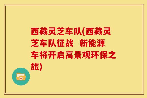 西藏灵芝车队(西藏灵芝车队征战 新能源车将开启高景观环保之旅)