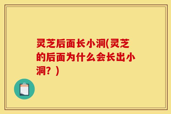 灵芝后面长小洞(灵芝的后面为什么会长出小洞？)