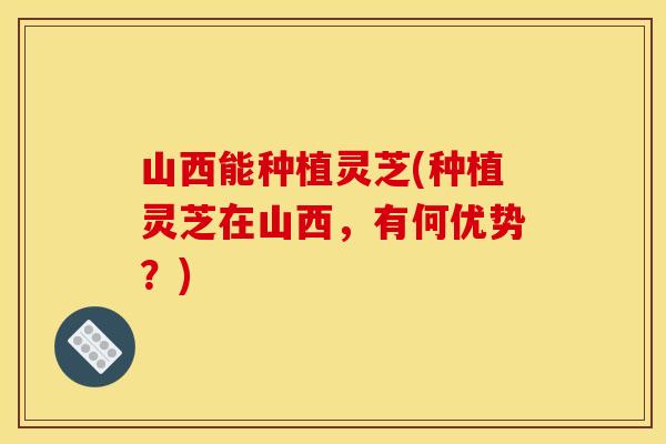 山西能种植灵芝(种植灵芝在山西，有何优势？)