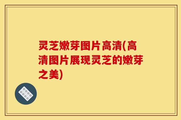 灵芝嫩芽图片高清(高清图片展现灵芝的嫩芽之美)