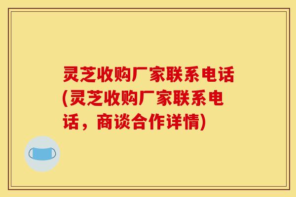 灵芝收购厂家联系电话(灵芝收购厂家联系电话,商谈合作详情)