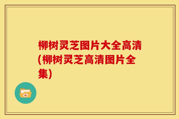 柳树灵芝图片大全高清(柳树灵芝高清图片全集)