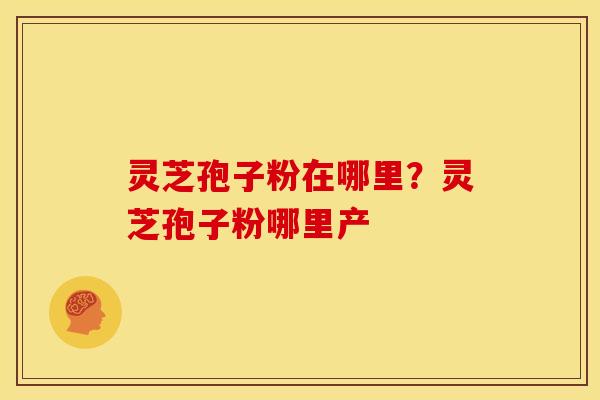 灵芝孢子粉在哪里?灵芝孢子粉哪里产
