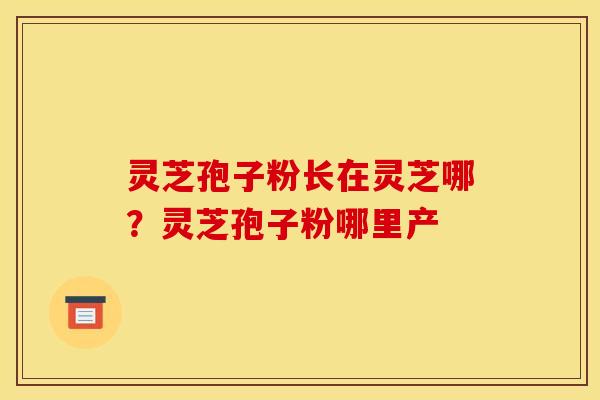 灵芝孢子粉长在灵芝哪?灵芝孢子粉哪里产