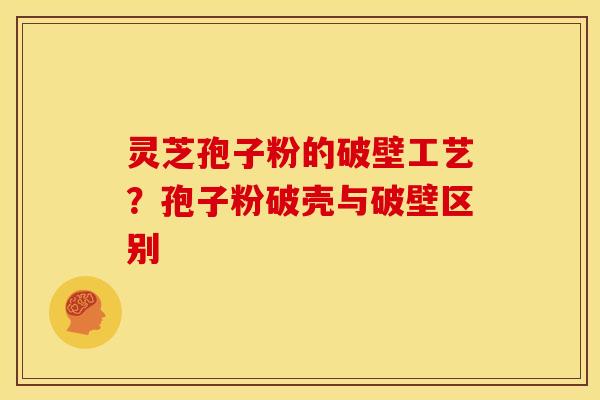 灵芝孢子粉的破壁工艺？孢子粉破壳与破壁区别