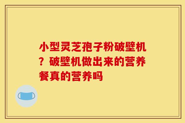 小型灵芝孢子粉破壁机?破壁机做出来的营养餐真的营养吗