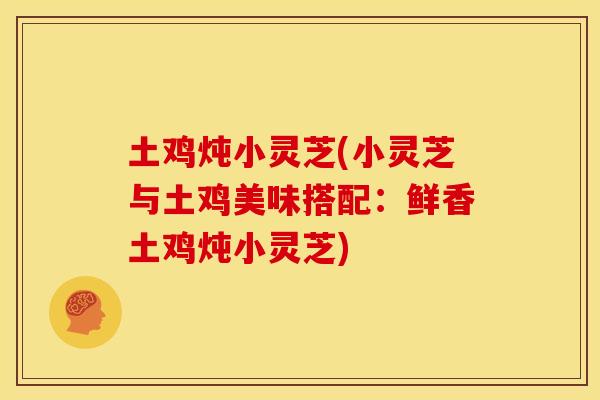 土鸡炖小灵芝(小灵芝与土鸡美味搭配:鲜香土鸡炖小灵芝)