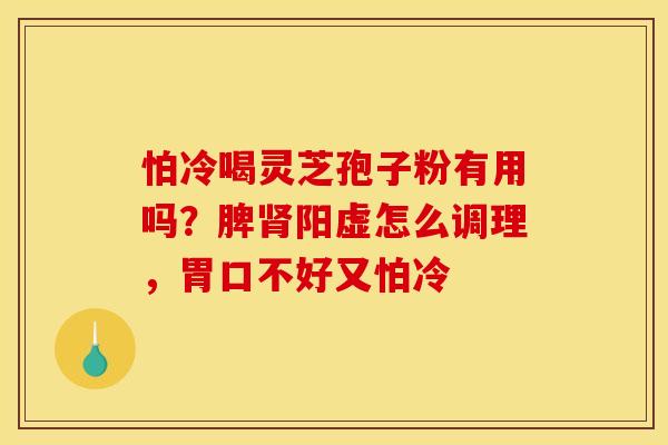怕冷喝灵芝孢子粉有用吗?脾肾阳虚怎么调理,胃口不好又怕冷