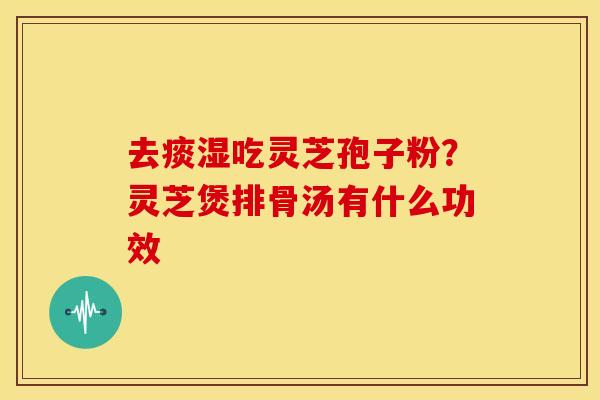 去痰湿吃灵芝孢子粉？灵芝煲排骨汤有什么功效