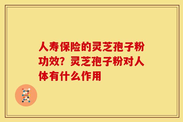 人寿保险的灵芝孢子粉功效?灵芝孢子粉对人体有什么作用