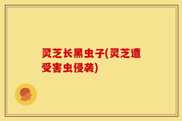 灵芝长黑虫子(灵芝遭受害虫侵袭)