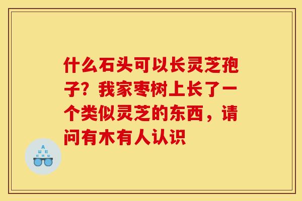 什么石头可以长灵芝孢子？我家枣树上长了一个类似灵芝的东西，请问有木有人认识