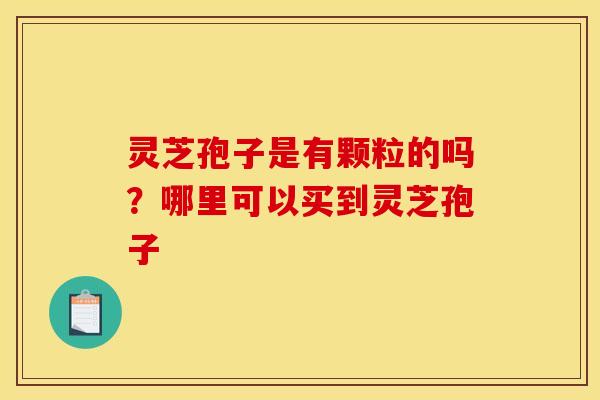 灵芝孢子是有颗粒的吗?哪里可以买到灵芝孢子