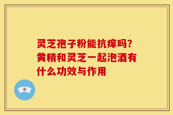 灵芝孢子粉能抗痒吗?黄精和灵芝一起泡酒有什么功效与作用