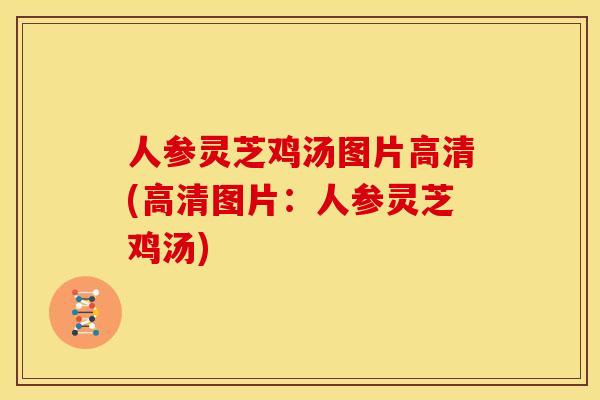 人参灵芝鸡汤图片高清(高清图片:人参灵芝鸡汤)