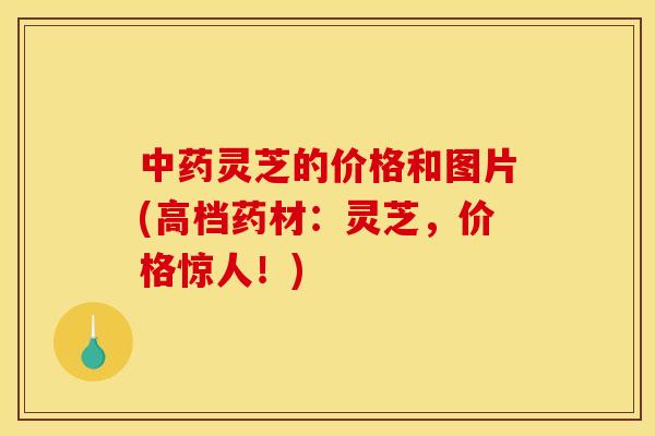 中药灵芝的价格和图片(高档药材：灵芝，价格惊人！)