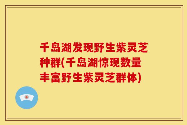 千岛湖发现野生紫灵芝种群(千岛湖惊现数量丰富野生紫灵芝群体)