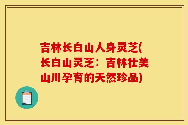 吉林长白山人身灵芝(长白山灵芝:吉林壮美山川孕育的天然珍品)