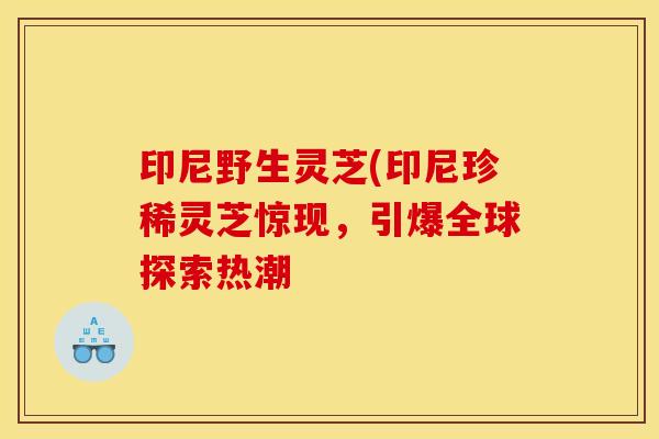 印尼野生灵芝(印尼珍稀灵芝惊现,引爆全球探索热潮