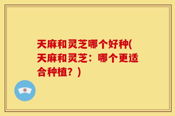 天麻和灵芝哪个好种(天麻和灵芝：哪个更适合种植？)