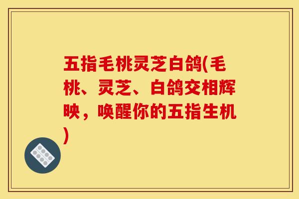 五指毛桃灵芝白鸽(毛桃、灵芝、白鸽交相辉映，唤醒你的五指生机)